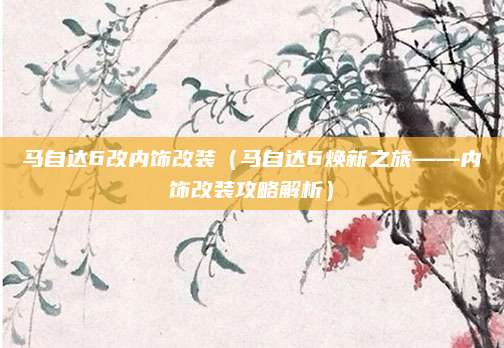 马自达6改内饰改装(马自达6焕新之旅——内饰改装攻略解析)