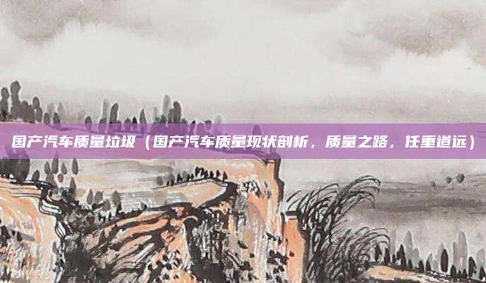 国产汽车质量垃圾(国产汽车质量现状剖析,质量之路,任重道远)