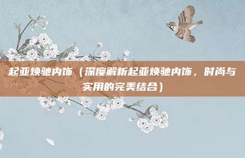 起亚焕驰内饰(深度解析起亚焕驰内饰,时尚与实用的完美结合)