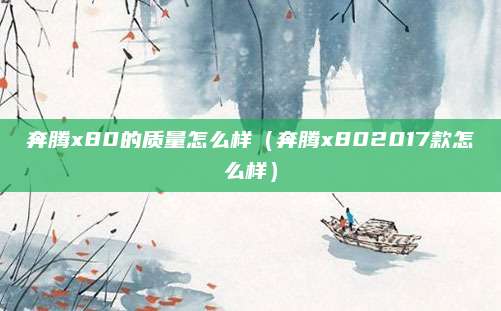 奔腾x80的质量怎么样(奔腾x802017款怎么样)