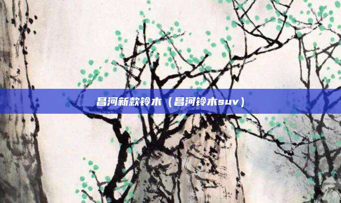 昌河新款铃木(昌河铃木suv)