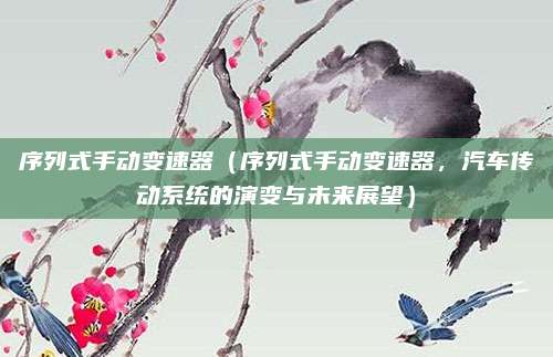 序列式手动变速器(序列式手动变速器,汽车传动系统的演变与未来展望)