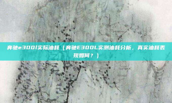 奔驰e300l实际油耗(奔驰E300L实测油耗分析,真实油耗表现如何?)