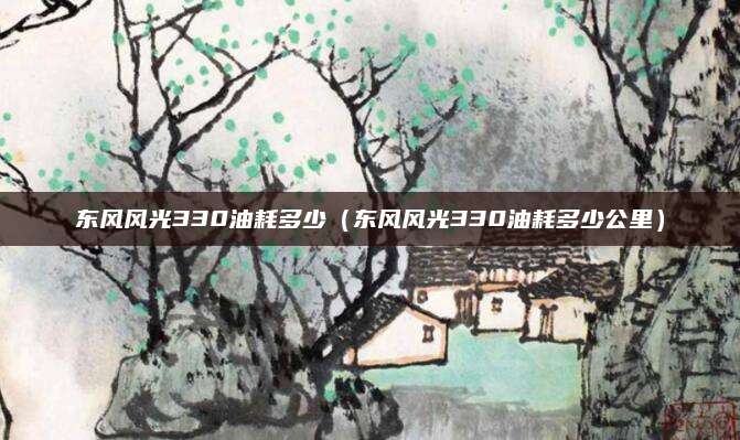 东风风光330油耗多少(东风风光330油耗多少公里)