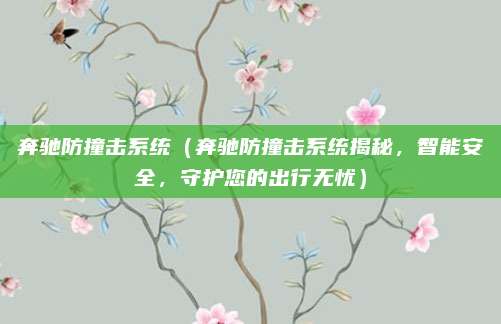 奔驰防撞击系统（奔驰防撞击系统揭秘，智能安全，守护您的出行无忧）