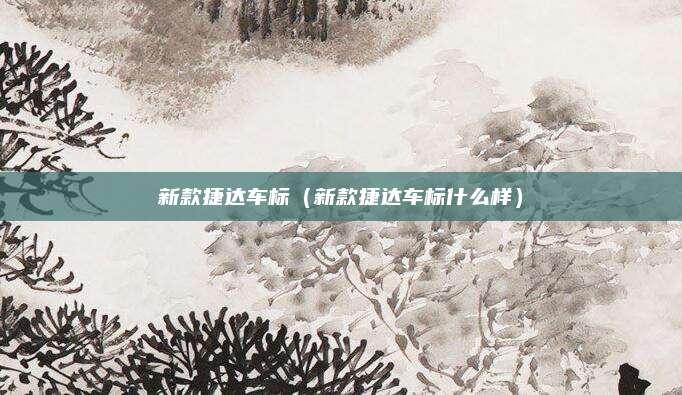 新款捷达车标(新款捷达车标什么样)