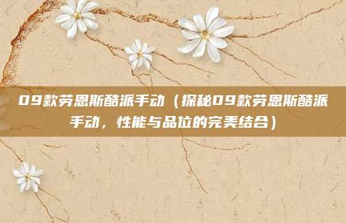 09款劳恩斯酷派手动(探秘09款劳恩斯酷派手动,性能与品位的完美结合)