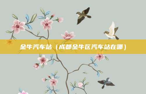 金牛汽车站(成都金牛区汽车站在哪)