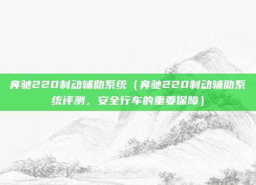 奔驰220制动辅助系统(奔驰220制动辅助系统评测,安全行车的重要保障)