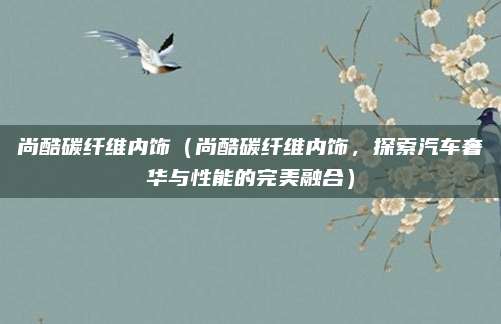 尚酷碳纤维内饰(尚酷碳纤维内饰,探索汽车奢华与性能的完美融合)