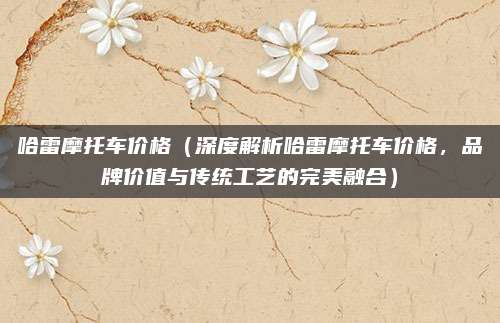 哈雷摩托车价格（深度解析哈雷摩托车价格，品牌价值与传统工艺的完美融合）