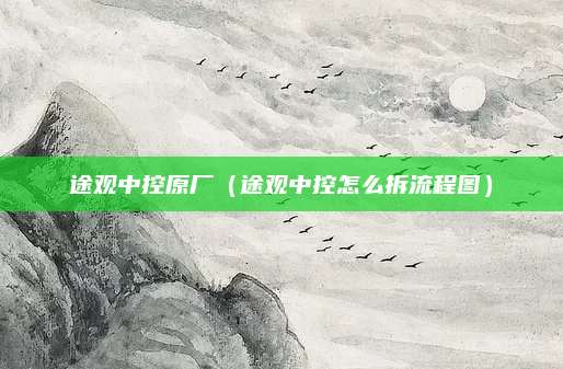 途观中控原厂(途观中控怎么拆流程图)