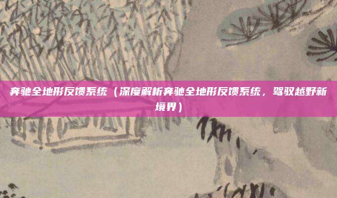 奔驰全地形反馈系统（深度解析奔驰全地形反馈系统，驾驭越野新境界）