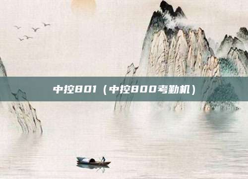 中控801(中控800考勤机)