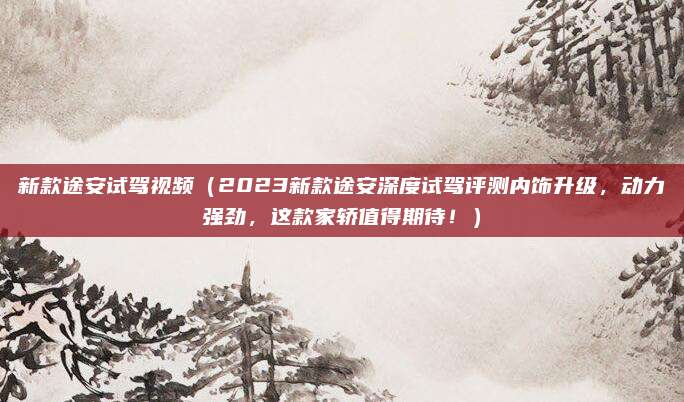 新款途安试驾视频(2023新款途安深度试驾评测内饰升级,动力强劲,这款家轿值得期待!)