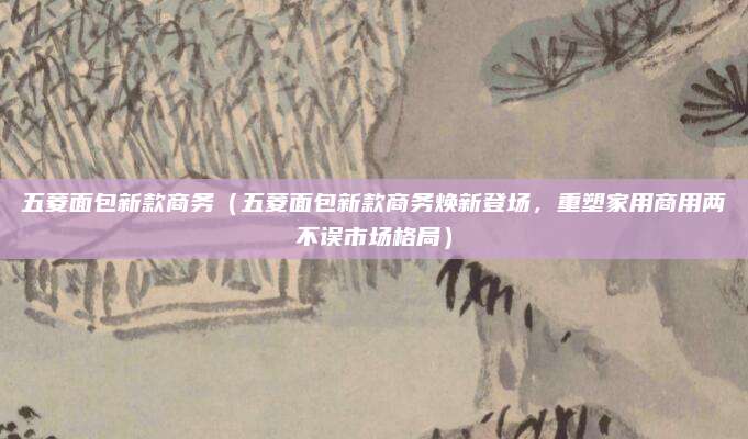 五菱面包新款商务（五菱面包新款商务焕新登场，重塑家用商用两不误市场格局）