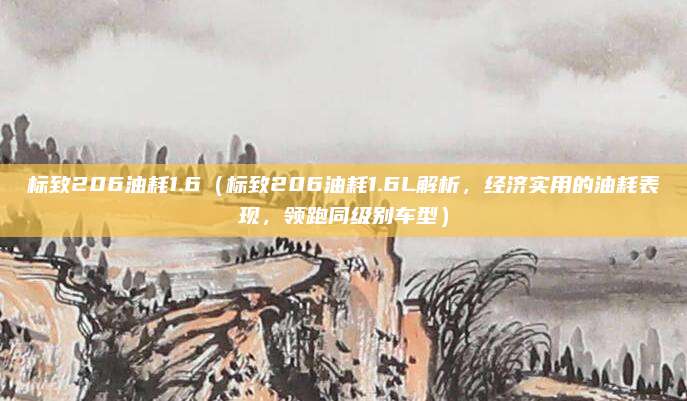 标致206油耗1.6(标致206油耗1.6L解析,经济实用的油耗表现,领跑同级别车型)