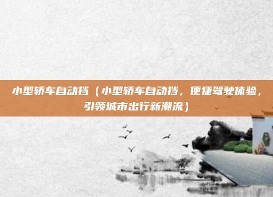 小型轿车自动挡(小型轿车自动挡,便捷驾驶体验,引领城市出行新潮流)