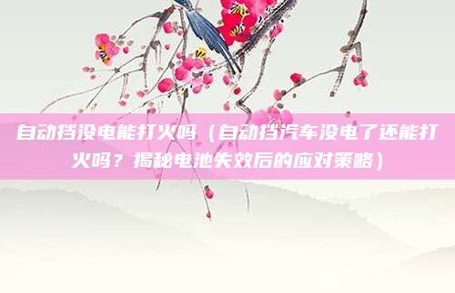 自动挡没电能打火吗(自动挡汽车没电了还能打火吗?揭秘电池失效后的应对策略)