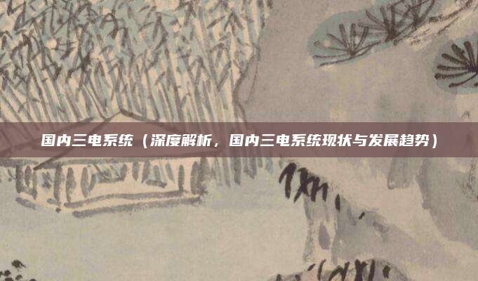 国内三电系统(深度解析,国内三电系统现状与发展趋势)