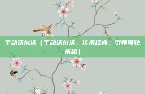 手动沃尔沃(手动沃尔沃,传承经典,引领驾驶乐趣)