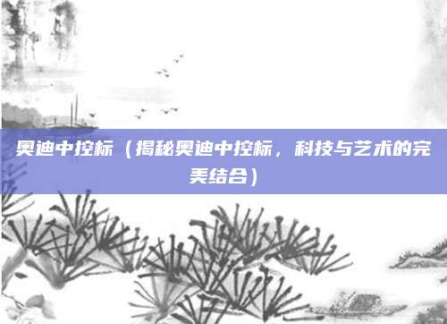 奥迪中控标(揭秘奥迪中控标,科技与艺术的完美结合)