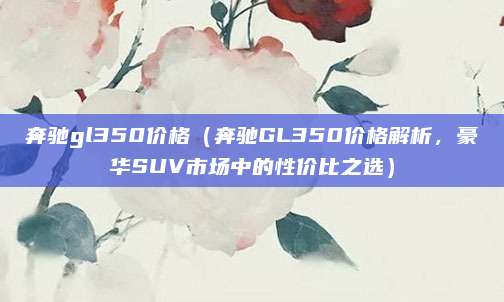 奔驰gl350价格(奔驰GL350价格解析,豪华SUV市场中的性价比之选)