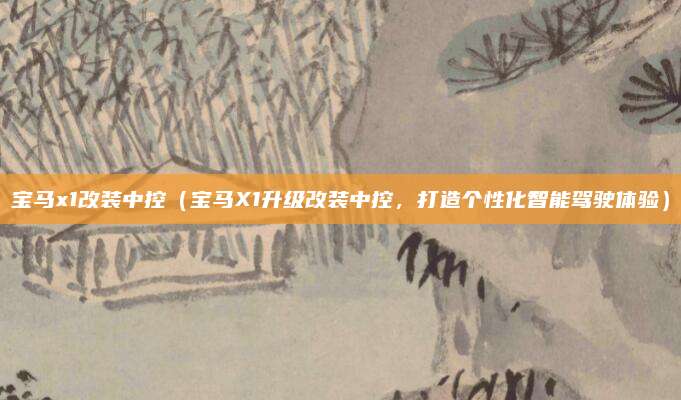 宝马x1改装中控（宝马X1升级改装中控，打造个性化智能驾驶体验）