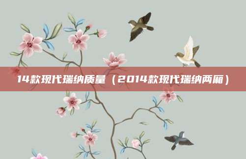 14款现代瑞纳质量（2014款现代瑞纳两厢）