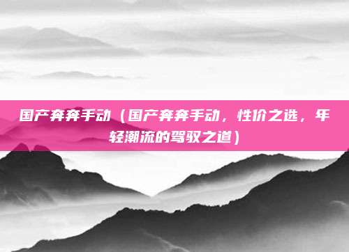 国产奔奔手动(国产奔奔手动,性价之选,年轻潮流的驾驭之道)
