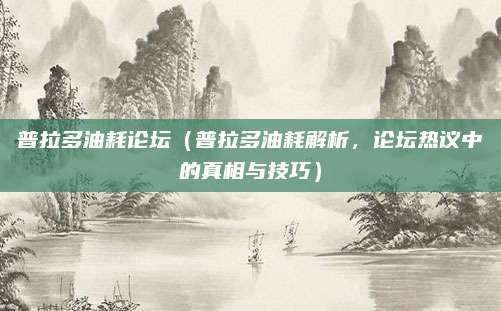 普拉多油耗论坛(普拉多油耗解析,论坛热议中的真相与技巧)