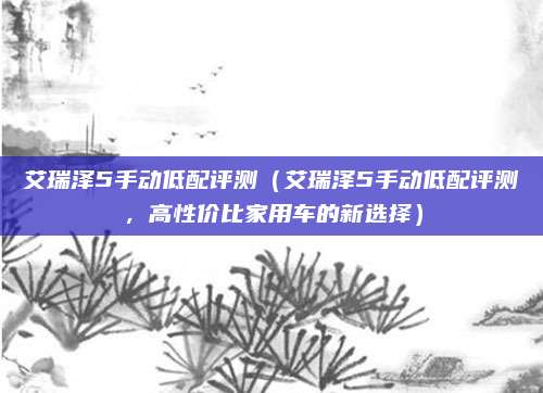 艾瑞泽5手动低配评测（艾瑞泽5手动低配评测，高性价比家用车的新选择）