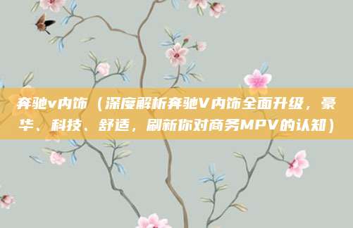 奔驰v内饰(深度解析奔驰V内饰全面升级,豪华、科技、舒适,刷新你对商务MPV的认知)