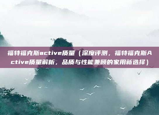 福特福克斯active质量(深度评测,福特福克斯Active质量解析,品质与性能兼顾的家用新选择)