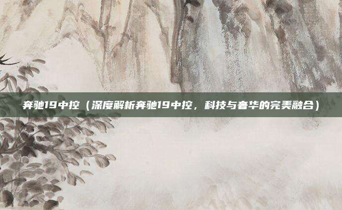 奔驰19中控(深度解析奔驰19中控,科技与奢华的完美融合)
