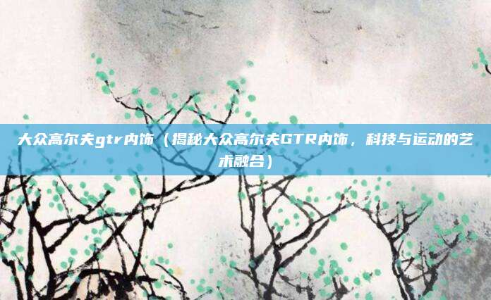 大众高尔夫gtr内饰(揭秘大众高尔夫GTR内饰,科技与运动的艺术融合)