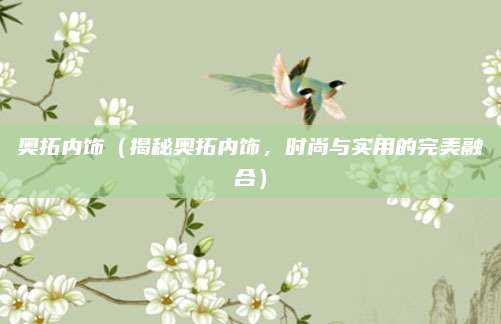 奥拓内饰(揭秘奥拓内饰,时尚与实用的完美融合)