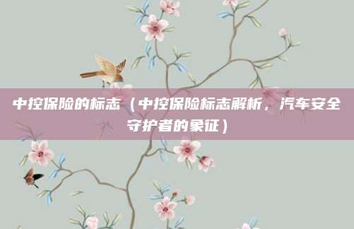 中控保险的标志(中控保险标志解析,汽车安全守护者的象征)
