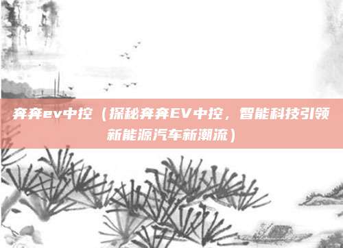 奔奔ev中控(探秘奔奔EV中控,智能科技引领新能源汽车新潮流)