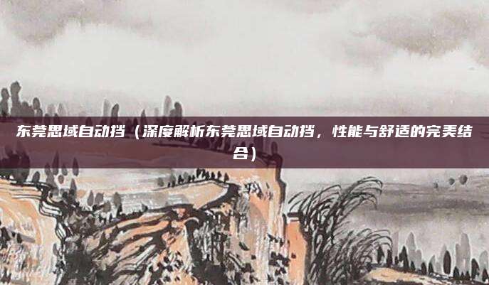 东莞思域自动挡（深度解析东莞思域自动挡，性能与舒适的完美结合）