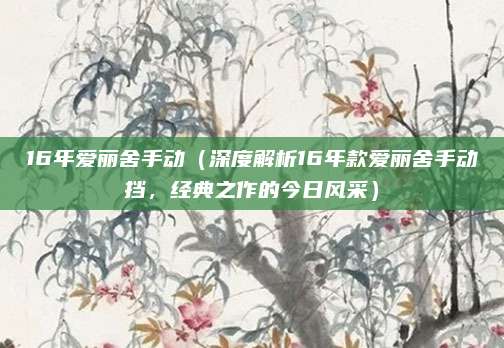 16年爱丽舍手动(深度解析16年款爱丽舍手动挡,经典之作的今日风采)
