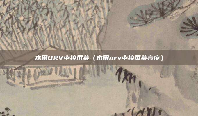 本田URV中控屏幕(本田urv中控屏幕亮度)