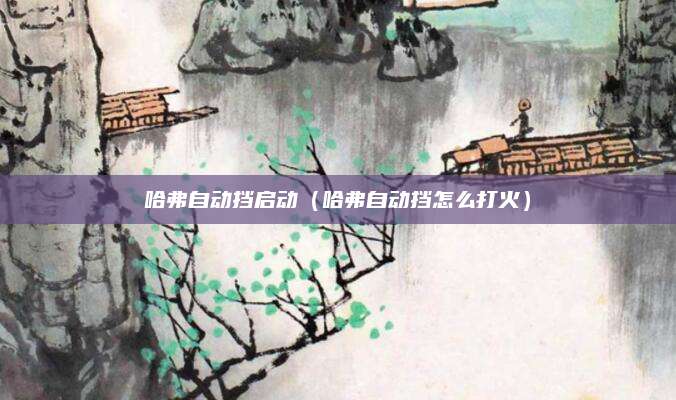 哈弗自动挡启动(哈弗自动挡怎么打火)
