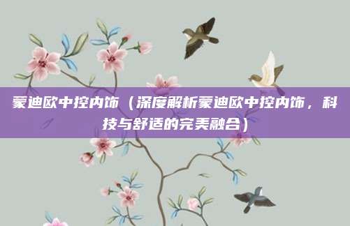蒙迪欧中控内饰（深度解析蒙迪欧中控内饰，科技与舒适的完美融合）