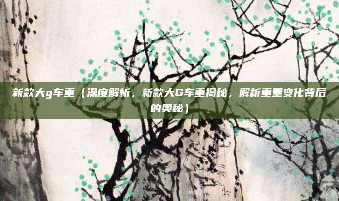 新款大g车重（深度解析，新款大G车重揭秘，解析重量变化背后的奥秘）