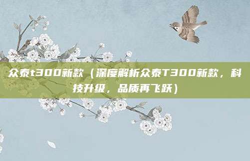 众泰t300新款(深度解析众泰T300新款,科技升级,品质再飞跃)