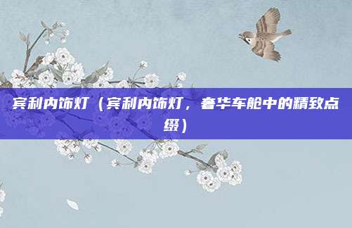 宾利内饰灯(宾利内饰灯,奢华车舱中的精致点缀)