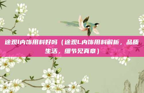 途观l内饰用料好吗(途观L内饰用料解析,品质生活,细节见真章)