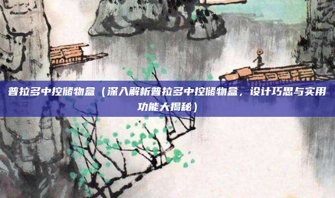 普拉多中控储物盒(深入解析普拉多中控储物盒,设计巧思与实用功能大揭秘)