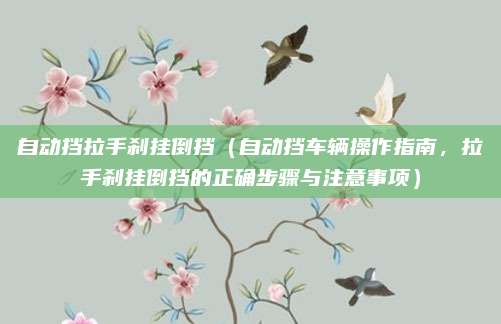 自动挡拉手刹挂倒挡(自动挡车辆操作指南,拉手刹挂倒挡的正确步骤与注意事项)